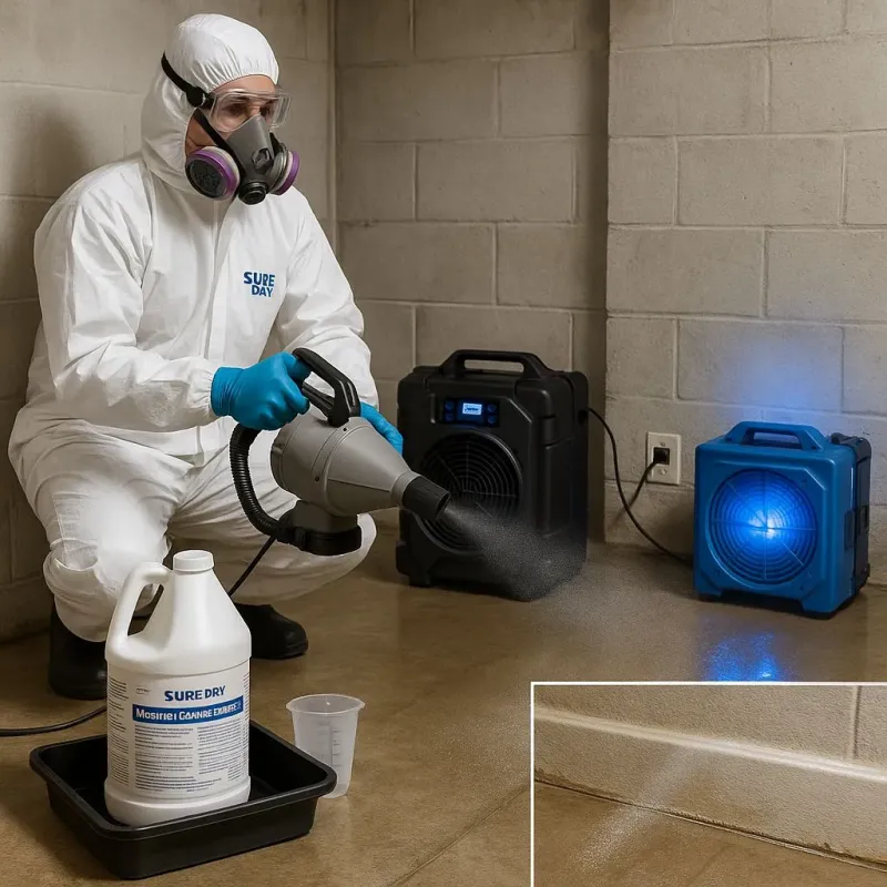 Sanitization and Odor Removal process in Simpsonville, SC